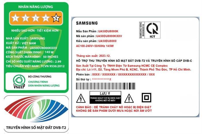 Smart Tivi Samsung 4K 50 Inch UA50DU8500